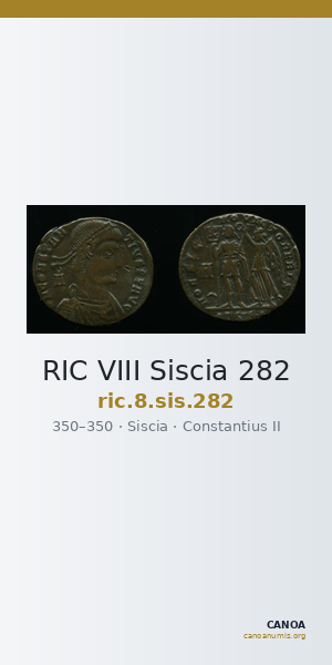 RIC VIII Siscia 282 — CANOA