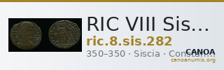 RIC VIII Siscia 282 — CANOA