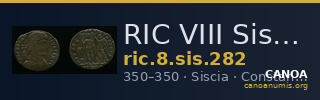 RIC VIII Siscia 282 — CANOA
