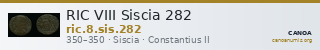 RIC VIII Siscia 282 — CANOA