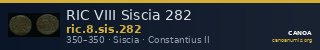 RIC VIII Siscia 282 — CANOA