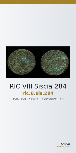 RIC VIII Siscia 284 — CANOA
