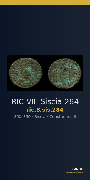RIC VIII Siscia 284 — CANOA