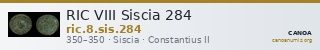 RIC VIII Siscia 284 — CANOA