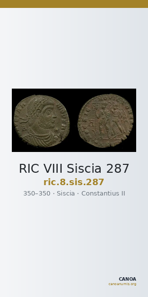RIC VIII Siscia 287 — CANOA