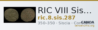 RIC VIII Siscia 287 — CANOA