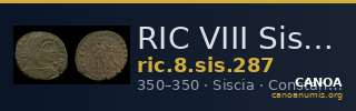 RIC VIII Siscia 287 — CANOA