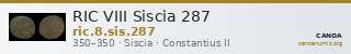 RIC VIII Siscia 287 — CANOA