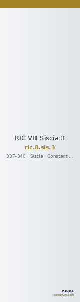 RIC VIII Siscia 3 — CANOA
