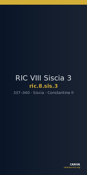 RIC VIII Siscia 3 — CANOA