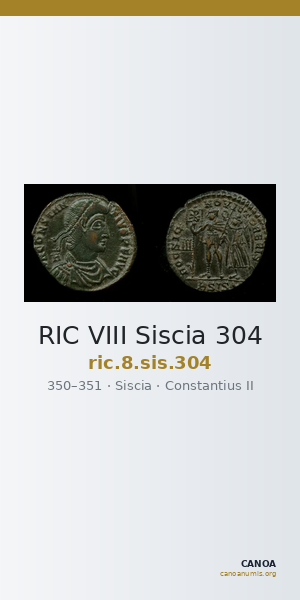 RIC VIII Siscia 304 — CANOA