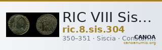 RIC VIII Siscia 304 — CANOA