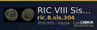 RIC VIII Siscia 304 — CANOA