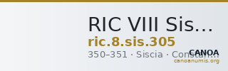 RIC VIII Siscia 305 — CANOA