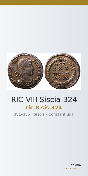 RIC VIII Siscia 324 — CANOA