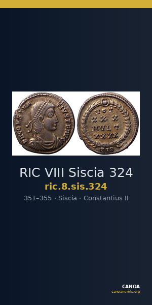 RIC VIII Siscia 324 — CANOA