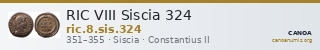 RIC VIII Siscia 324 — CANOA