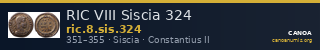 RIC VIII Siscia 324 — CANOA