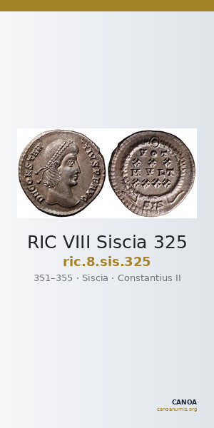 RIC VIII Siscia 325 — CANOA