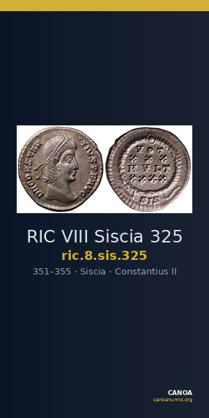 RIC VIII Siscia 325 — CANOA