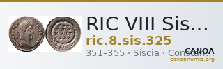 RIC VIII Siscia 325 — CANOA