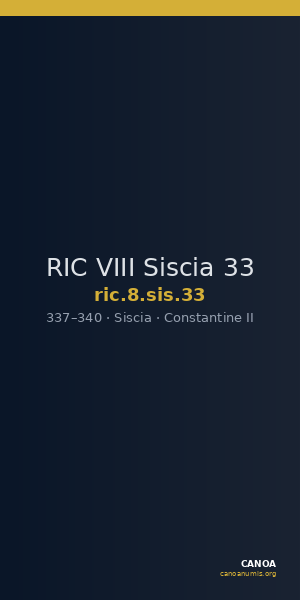 RIC VIII Siscia 33 — CANOA