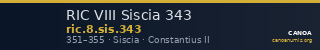 RIC VIII Siscia 343 — CANOA
