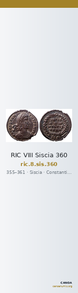 RIC VIII Siscia 360 — CANOA
