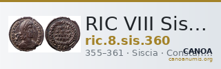 RIC VIII Siscia 360 — CANOA