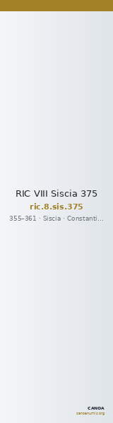 RIC VIII Siscia 375 — CANOA