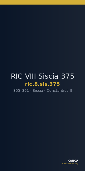 RIC VIII Siscia 375 — CANOA