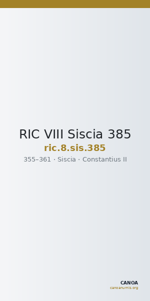 RIC VIII Siscia 385 — CANOA
