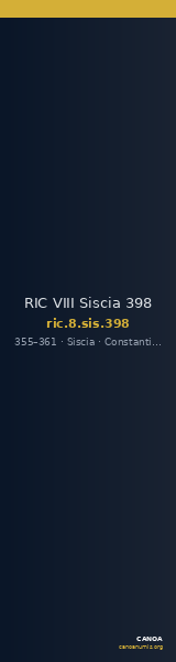 RIC VIII Siscia 398 — CANOA