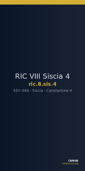 RIC VIII Siscia 4 — CANOA