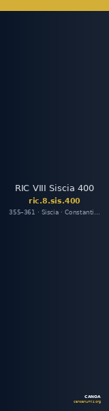 RIC VIII Siscia 400 — CANOA