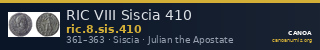 RIC VIII Siscia 410 — CANOA
