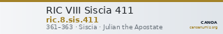 RIC VIII Siscia 411 — CANOA