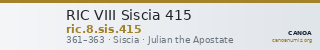 RIC VIII Siscia 415 — CANOA