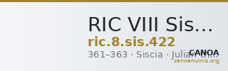 RIC VIII Siscia 422 — CANOA