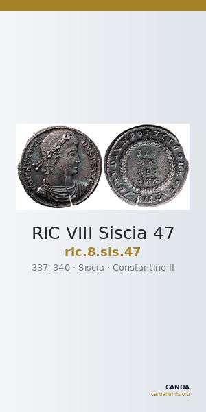 RIC VIII Siscia 47 — CANOA
