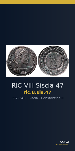 RIC VIII Siscia 47 — CANOA