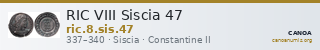 RIC VIII Siscia 47 — CANOA