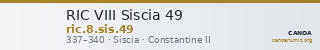 RIC VIII Siscia 49 — CANOA