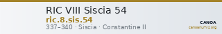 RIC VIII Siscia 54 — CANOA