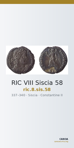 RIC VIII Siscia 58 — CANOA