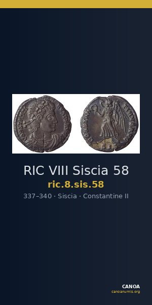 RIC VIII Siscia 58 — CANOA