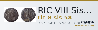 RIC VIII Siscia 58 — CANOA