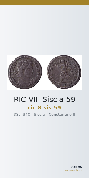 RIC VIII Siscia 59 — CANOA