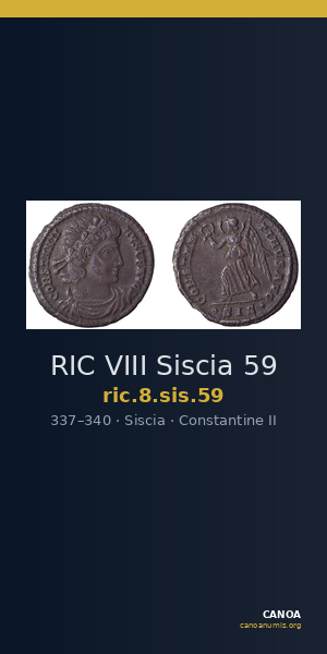RIC VIII Siscia 59 — CANOA