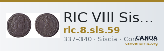 RIC VIII Siscia 59 — CANOA